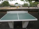 la table de ping-pong de face